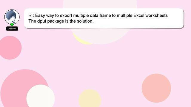 R : Easy way to export multiple data.frame to multiple Excel worksheets смотреть онлайн