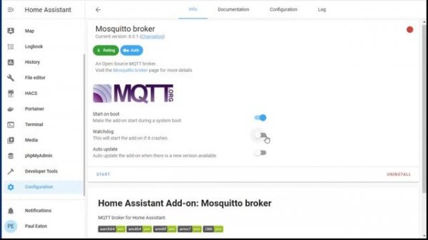 Home Assistant: MQTT easy install