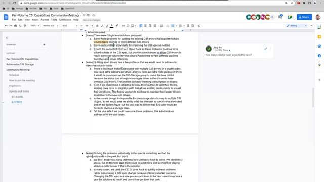 Kubernetes SIG Storage - Per-Volume CSI Capabilities Design Meeting 2022-06-14 смотреть онлайн