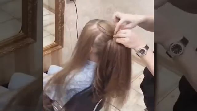 Нежный образ на вечер. Французский водопад волос с небольшим начесом смотреть онлайн
