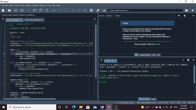 Python CSV Import and Export смотреть онлайн