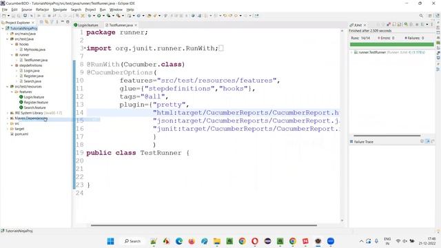 ClassNotFoundException in Cucumber Projects (Cucumber BDD - Part 43) смотреть онлайн