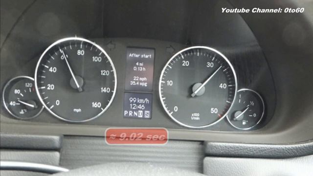Mercedes C270 W203 CDI Acceleration 0-100 Km/h (0-60 Mph)