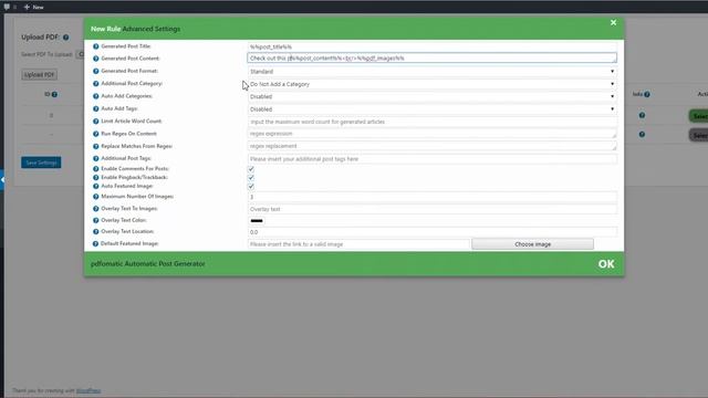 Pdfomatic Automatic Post Generator Plugin for WordPress смотреть онлайн