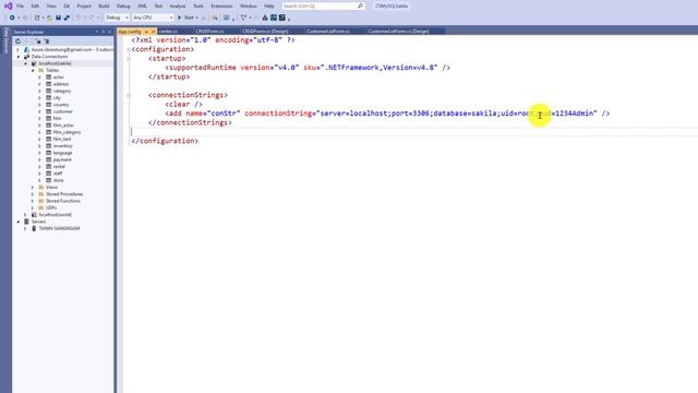 Visual Studio 2019 - การแก้ไข MySQL Connection String ในไฟล์ app.config смотреть онлайн