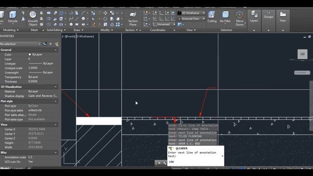 Cross section of load bearing wall with Autocad смотреть онлайн
