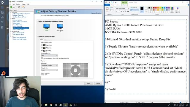 144hz 60hz Dual Monitor Setup, Frame Drop FIX смотреть онлайн