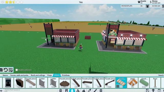 How To Build A Pizzeria In Theme Park Tycoon 2 Roblox (No Gamepasses Needed) смотреть онлайн