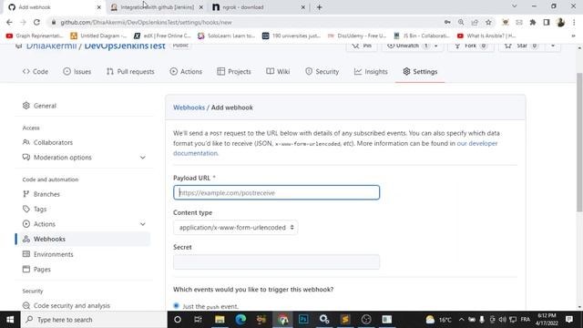 Integrate Jenkins with Github webhook 2022 English смотреть онлайн