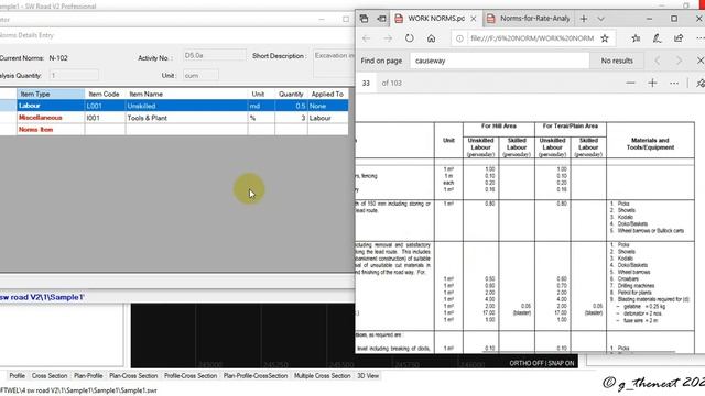 SW Road V2: 12b Estimate | DoR Norms | DoLIDAR Norms |
