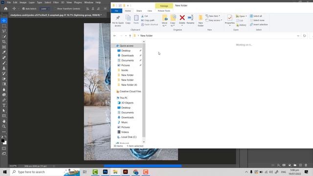 Electricity Lightning Effect Photoshop Manipulation | Photoshop Action