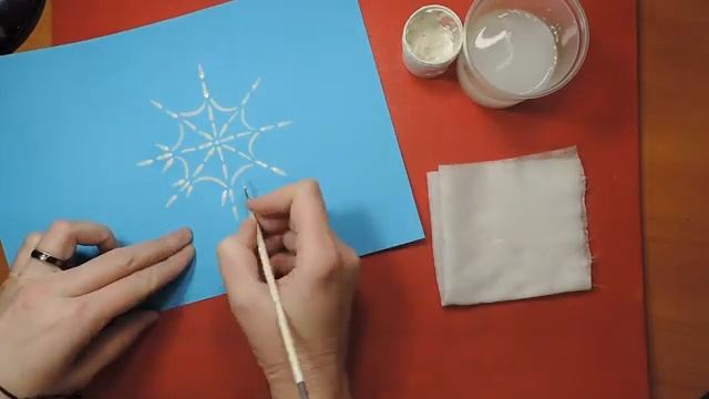 Рисуем снежинку смотреть онлайн