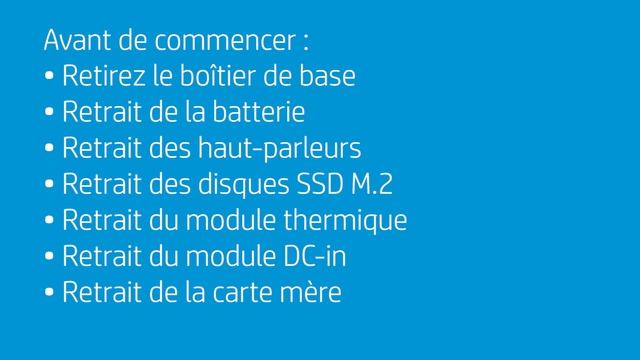 Démontage et remplacement de pièces | HP OMEN X par HP 15-dq0000 | Service informatique HP | HP смотреть онлайн