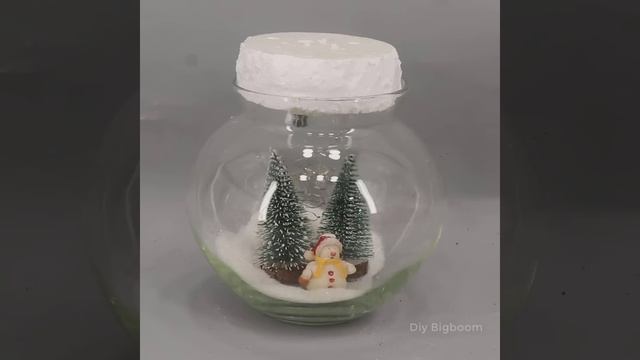 Christmas decorations ideas With an ordinary glass vase! смотреть онлайн