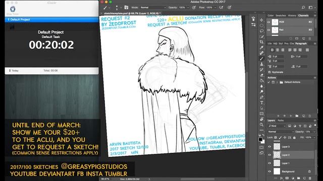 Arvin Bautista 2017 Sketches 12/100: Emma Frost смотреть онлайн