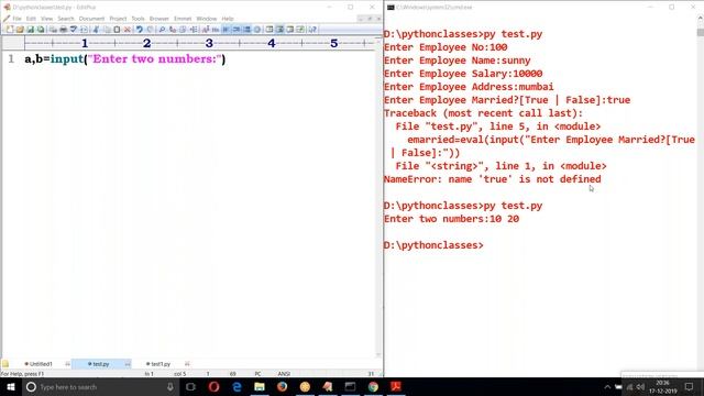 Python Tutorials | Input Streams Part - 1 | Class - 8 | by Mahesh sir смотреть онлайн