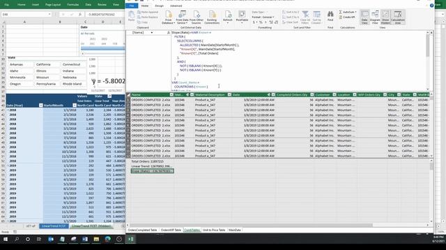 Part 3 DAX Linear & Slope & Average Trendline Application Auto Forecasting in Multiple Items смотреть онлайн
