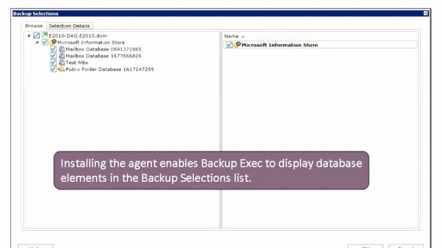 12 Agents for applications and database Backup Exec смотреть онлайн