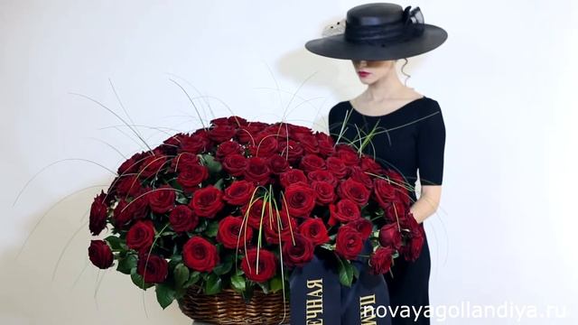 Траурная корзина красных роз с лентой смотреть онлайн