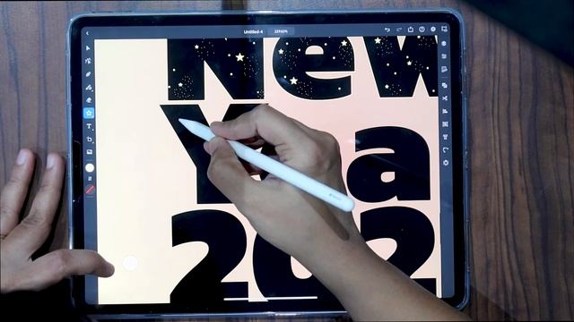 Happy New Year 2021 | Wallpaper in Adobe Illustrator for iPad | #IllustratorforiPad #pentool #vecto смотреть онлайн