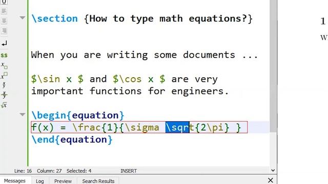 Part 4: Typing Math Equations in LaTeX смотреть онлайн