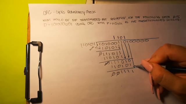 CRC (Cyclic Redundancy Check) /Binary Long Division смотреть онлайн