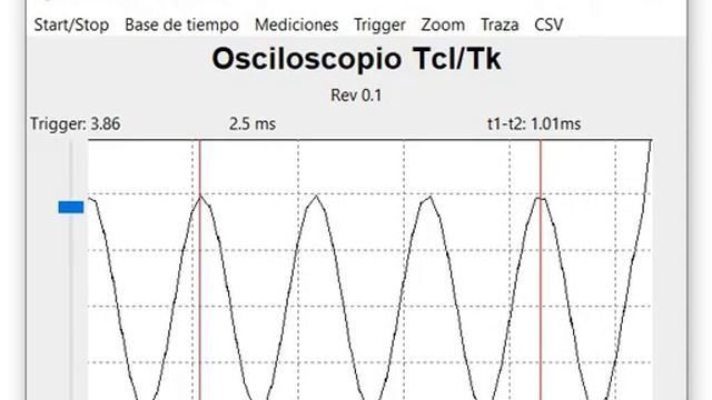 Osciloscopio Arduino Tcl / Tk смотреть онлайн