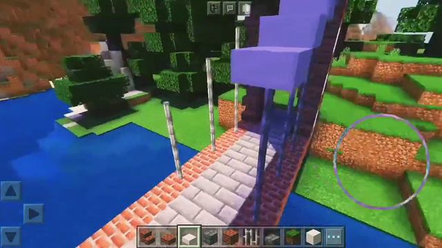 Построил мост через реку, в майнкрафте🌉 смотреть онлайн