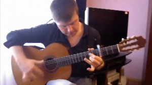 Flamenco guitar. Bulerias by L. Marraccini. Performs V. Sharii /Шарий