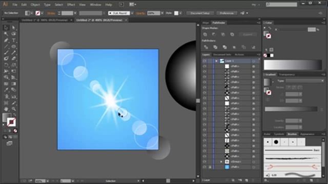 How to draw in Adobe illustrator / Как рисовать векторную графику / Уроки смотреть онлайн