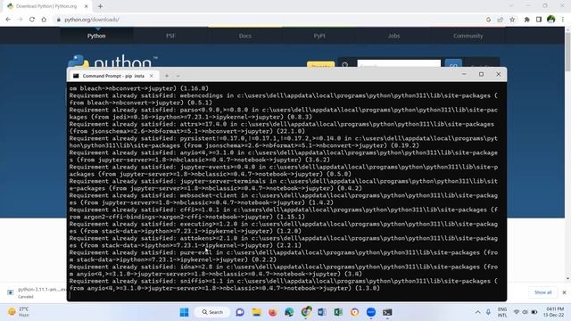 Install Jupyter Notebook on Windows 11 using CMD смотреть онлайн