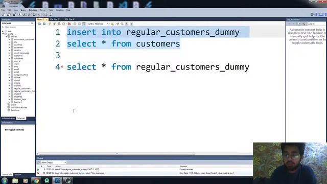 Insert Into Select Statement in MySQL Workbench #29 смотреть онлайн
