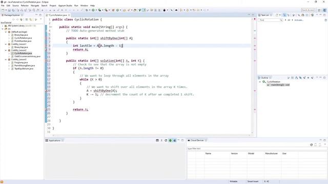 Java Interview Questions and Answers - Codility Lesson 02 (Cyclic Rotation) смотреть онлайн