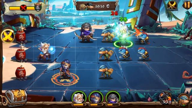 Pirate Heroes: Siege of Atlantis Gameplay Обзор Первый взгляд Летсплей (Android,APK) смотреть онлайн