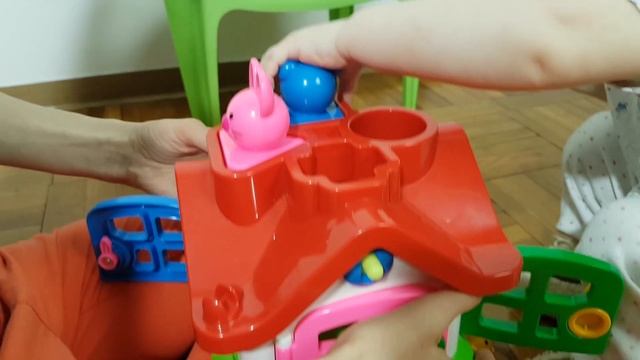 Игрушка для малышей Cортер Tеремок распаковываем и играем со зверушками House Sorter