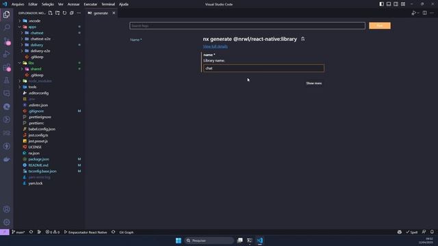 Curso NX Monorepo - Aula 14 - Criando Biblioteca ChatText em Libs смотреть онлайн
