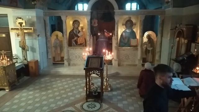 Всенощное бдение в храме МинДА (26 марта 2022 года) смотреть онлайн