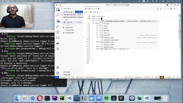 Rust practicing: Building a service logger app - Part 1 смотреть онлайн