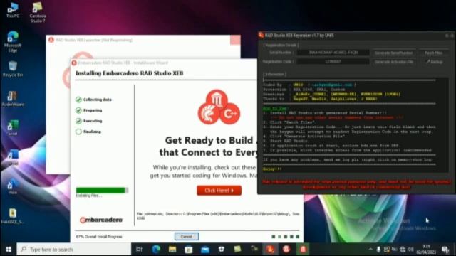 Install Embarcadero RAD Studio XE 8