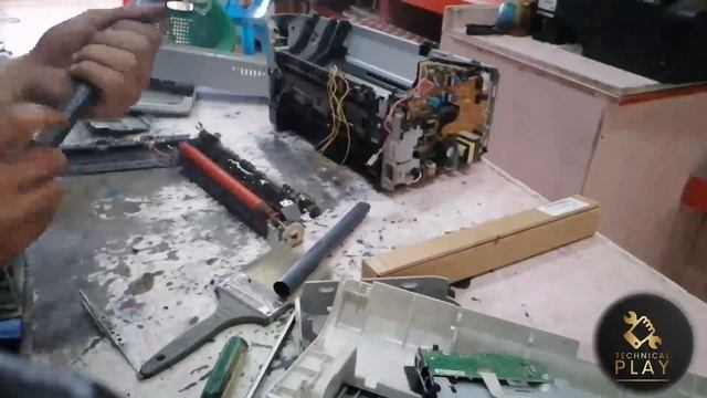 How to Replace Hp Laserjet P1102 Printer Fuser Sleeve Pressure Roller Fuser Unit Fault and Solutio