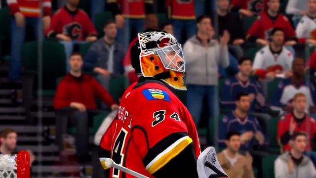 NHL 09 Gameplay Calgary Flames vs Columbus Blue Jackets смотреть онлайн