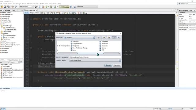 Respaldar y restaurar base de datos Postgres - Java Netbeans смотреть онлайн