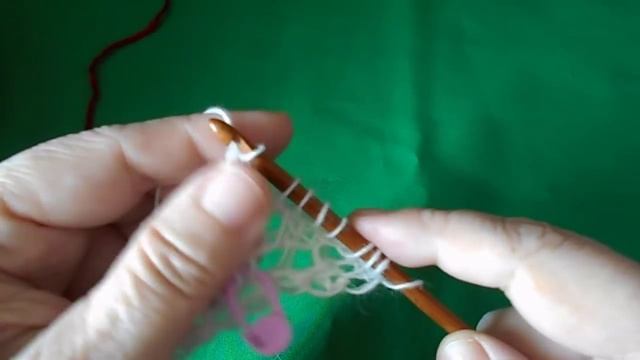 #тунисскоевязание Шаль-косынка тунисским крючком с оборкой #ЛюдмилаТен