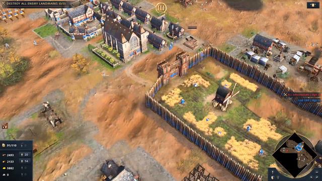 Age of Empires IV - 1VS1 Intermediate AI Strategy смотреть онлайн