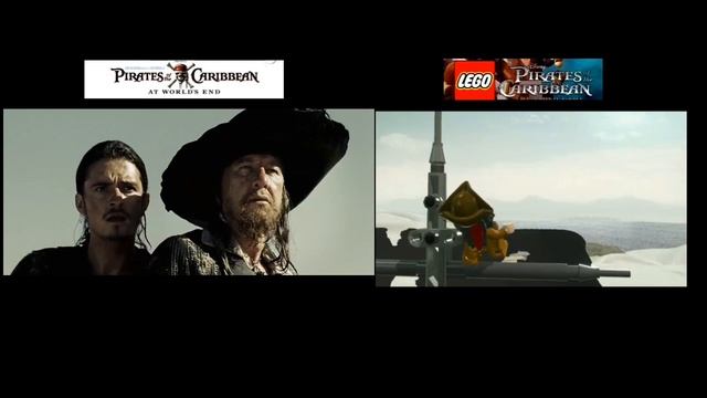 Pirates of the Caribbean - Davy Jones' Locker Scene - Lego Game vs Movie Side by Side Comparison смотреть онлайн