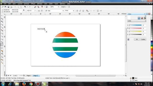 Tutorial Cara membuat logo Indosiar di CorelDraw x4 смотреть онлайн