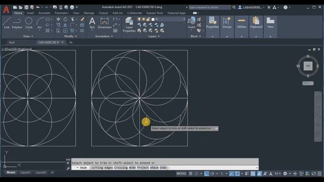 Learn How to Draw Circle in AutoCAD 2021 with 2P Method | Drafting Teacher смотреть онлайн