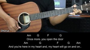 My Heart Will Go On - Celine Dion | EASY Guitar Tutorial with Chords / Lyrics