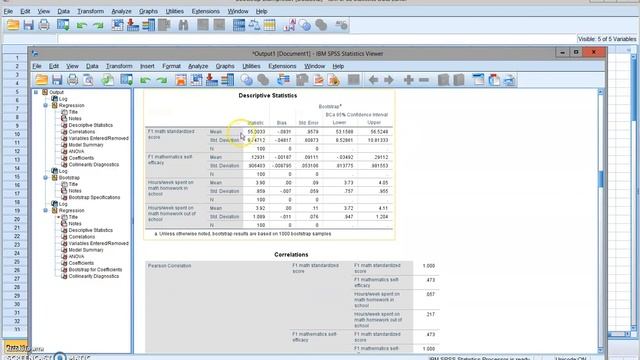 Multiple regression with bootstrapping in SPSS смотреть онлайн