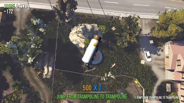 Goat Simulator - Around the World on 5 trampolines, 6 times смотреть онлайн